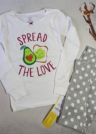 6т, 7т, піжами carters, бавовна, якісні піжами, пижама, картерс,авокадо