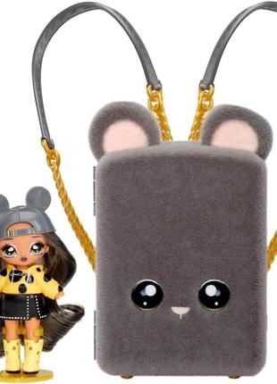 Набір на на на з лялькою 3 в 1 рюкзак маріси маус na! na! na! surprise mini backpack marisa mouse na! na!6 фото