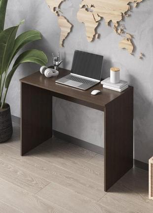 Стол для учебы и компьютера, компьютерный стол малогабаритный, стильный стол,стол письменный антрацит6 фото