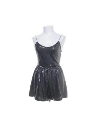 Новое оригинальное мини платье-шорты от h&m с блестками (л)7 фото