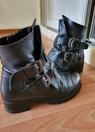Ботинки кожа