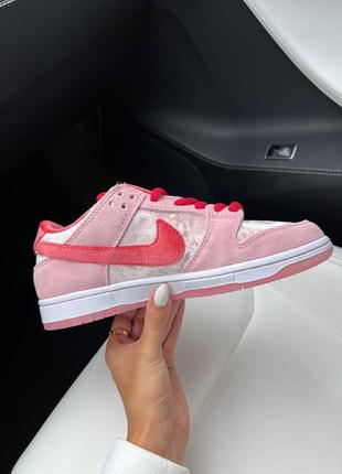 Кеди рожеві nike sb dunk low4 фото