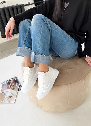 Кеди шкіряні