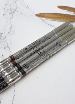 Водостойкий карандаш для бровей dior diorshow waterproof powder eyebrow pencil