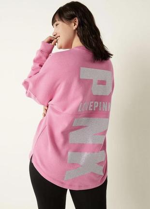 Стильный свитшот/кофта pink /victoria’s secret р. l, xxl.