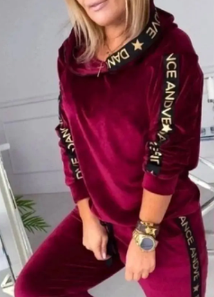 Женский спортивный костюм плюш на двухнитке 3 цвета  48-50,52-54 630ве