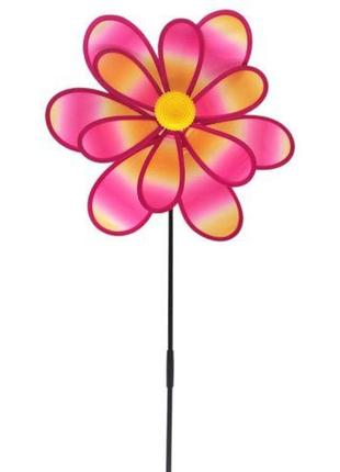 Ветрячок "цветочек", диаметр 38 см, розовый1 фото