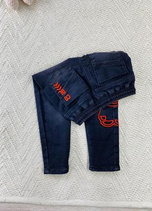 Нові трикотажні джинси next    (3-4р)▪️3 фото