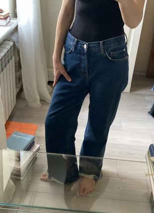 Джинси широкі wide leg mango середня посадка