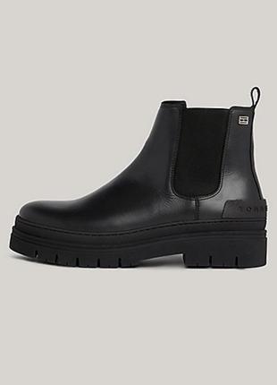 Tommy hilfiger casual leather ankle boots4 фото