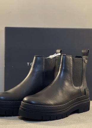 Tommy hilfiger casual leather ankle boots2 фото