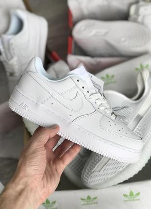 Стильные мужские  кроссовки найк эйр форс nike air force белые 36-406 фото