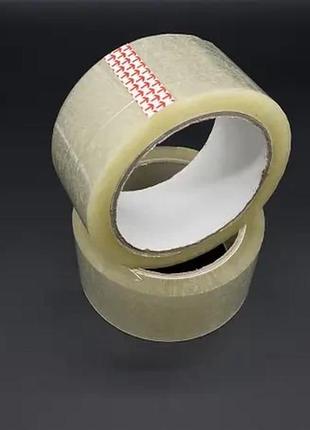 Скотч упаковочный прозрачный 45 мм х 100 м (упаковка 6 шт.) / упаковочная клейкая лента