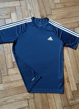 Мужская спортивная футболка adidas aeroready sereno 3-stripes2 фото