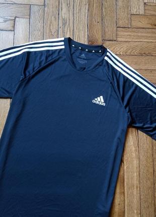 Мужская спортивная футболка adidas aeroready sereno 3-stripes4 фото