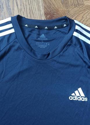 Мужская спортивная футболка adidas aeroready sereno 3-stripes5 фото