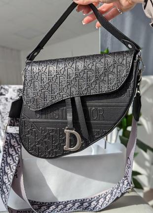 Жіноча сумка с.dior (крістіан діор) сідло3 фото