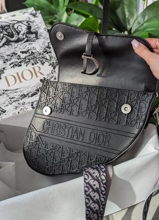 Жіноча сумка с.dior (крістіан діор) сідло6 фото