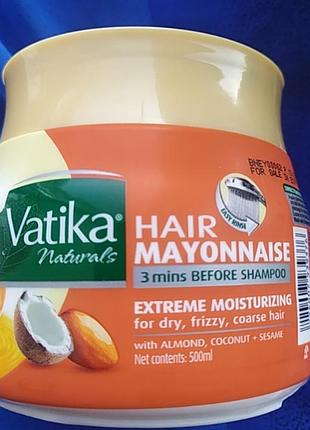 Майонез для волос vatika восстанавливающий, с медом и касторовым маслом