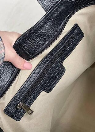 Велика жіноча сумка шопер з натуральної шкіри італія  borse in pelle.5 фото