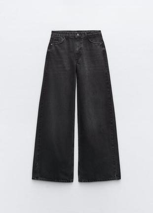Широкие джинсы zara wide-leg6 фото