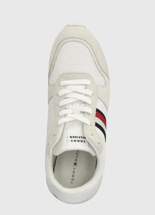 Кросівки tommy hilfiger runner evo mix ess колір білий fm0fm048866 фото