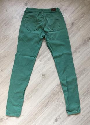 Джинсы женские штаны зеленые4 фото