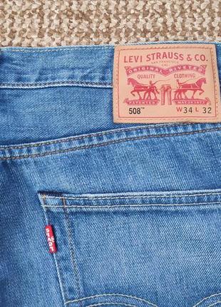 Levi's 508 regular taper fit джинсы оригинал (w34 l32)4 фото