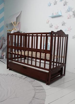 Кровать детская baby comfort лд3 орех с ящиком3 фото