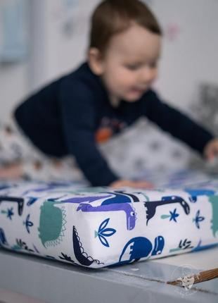 Матрац дитячий baby comfort соня total care кокос 5 шарів (120*60*6 см) динозаври2 фото