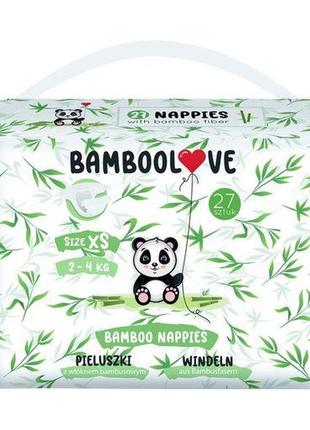 Подгузники bamboolove размер xs (2-4 кг)