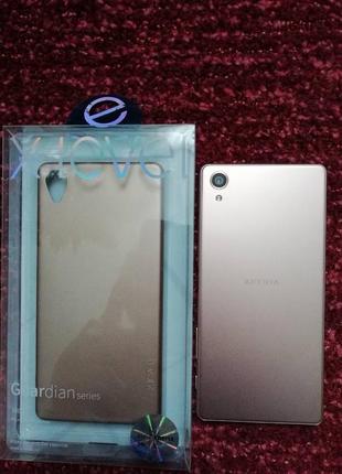 Чехол для sony xperia х, розовое золото, фирмы x-level