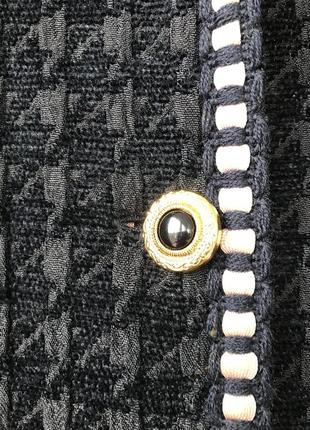 Вінтажний жакет в стилі chanel vintage густина лапка  піджак7 фото