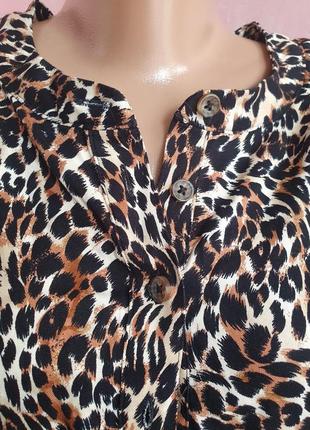 Сукня з гудзиками леопард9 фото