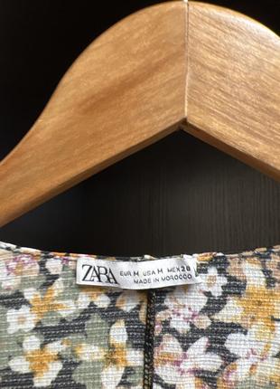 Платье 👗 женское zara стильное классное модное в цветочный принт трендовая модель7 фото