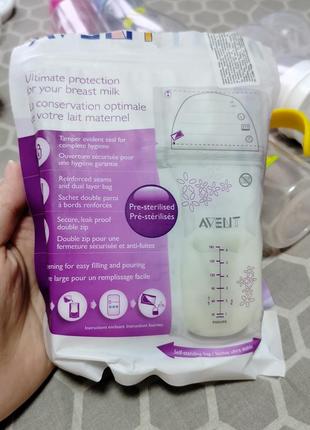 Молоковідсмоктувач easystart + упаковка пакетів для зціжування 25 шт + пляшечки дитячі8 фото