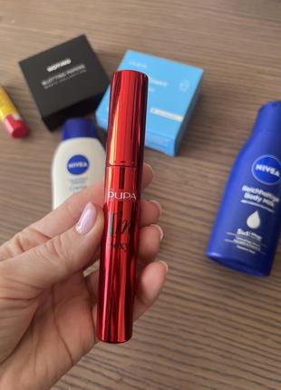 Косметика pupa nivea, лак для нігтів, туш, помада, дзеркало, тіні, блиск для губ6 фото