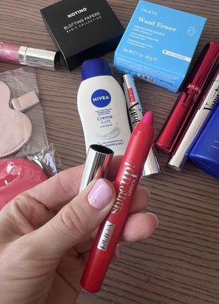 Косметика pupa nivea, лак для нігтів, туш, помада, дзеркало, тіні, блиск для губ3 фото