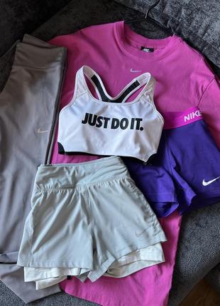 Спортивні шорти з підкладкою nike dri-fit10 фото