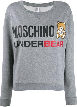 Пуловер реглан свитшот худи джемпер кофта свитер спортивная кофта moschino love moschino оригинал1 фото