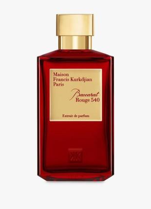 Baccarat rouge 540 extrait de parfum (баккара руж 540 екстракт де парфум) tester, 200 ml