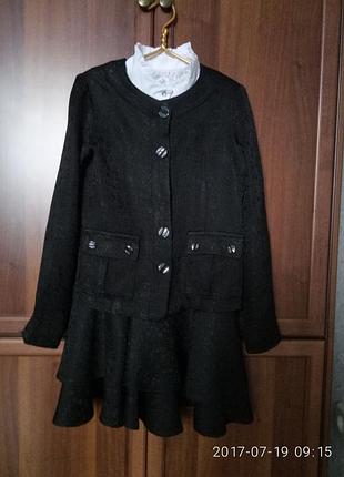 Школьная форма на девочку 9-12 лет(пиджак и сарафан)