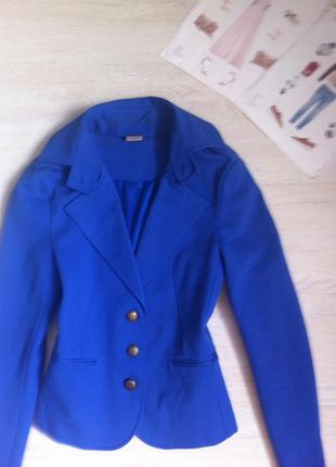 Стильный пиджак сине-сиреневого цвета1 фото