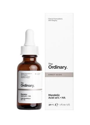 The ordinary - пилинг с 10% миндальной и гиалуроновой кислотой - mandelic acid 10% + ha - 30ml