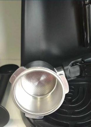 Кофеварка с капучинатором рожковая espresso rainberg rb-81115 фото