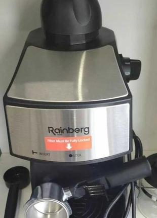 Кофеварка с капучинатором рожковая espresso rainberg rb-8111