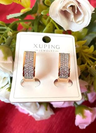 Серьги xuping jewelry из нержавеющей стали2 фото