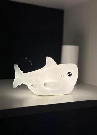 Нічник акула іграшка для дітей1 фото