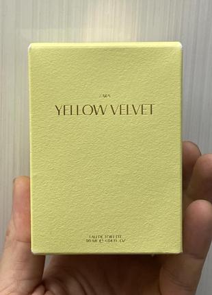 Духи женские zara yellow velvet 90ml , новые запечатанные