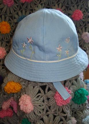 Супер панама блакитного кольору,48см.,100%коттон.